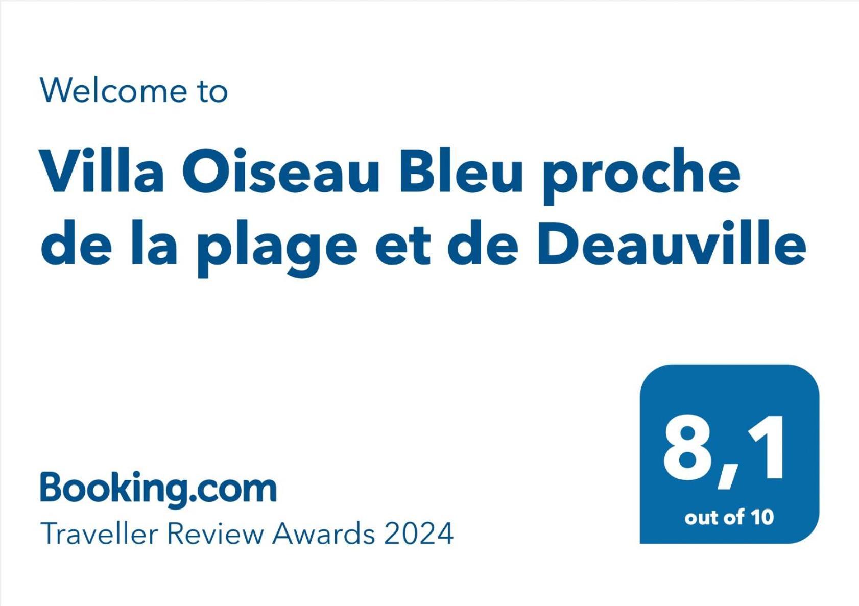 La Villa L'Oiseau Bleu Proche De La Plage Et De Deauville !!! Awards 2025 Blonville-sur-Mer Habitación foto